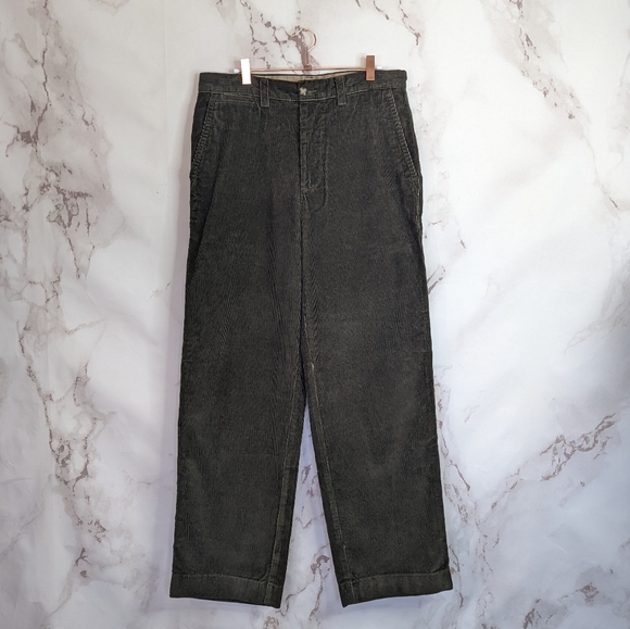 L.L. Bean Other - 🖤 Vintage L.L. Bean Green Corduroy Pants Carpenter Chino